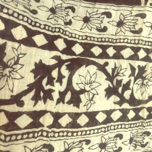 Crinkled Black and Tan Skirt